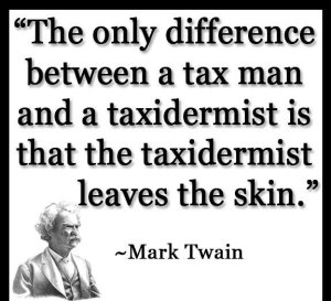 Mark Twain on Tax Man